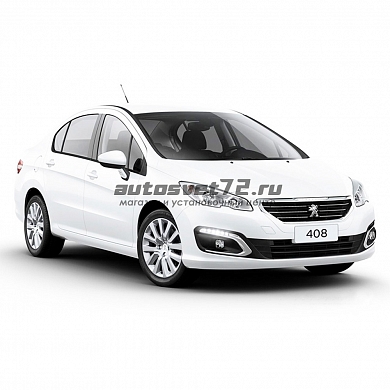 Стекло фары Peugeot 308/408 2007-2011, 2012 (левое)